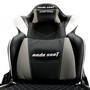 Anda Seat Assassin Grey V2 h6 AndaSeat Assassin Black/White/Grey V2 - Full PVC Leather 4D Armrest Gaming Chair