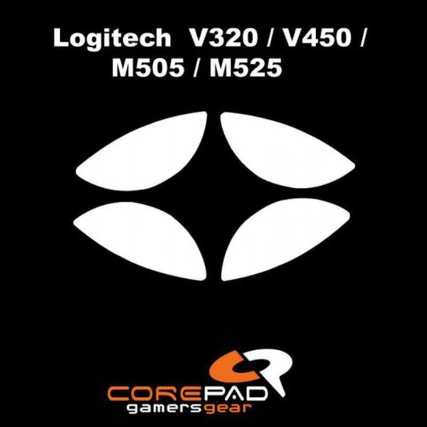 Corepad Skatez Pro For Logitech V320 , V450 , M505 , M525 . -100% PTFE Mouse Feet