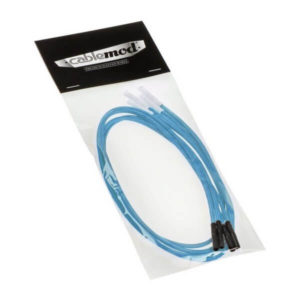 cablemod modflex sleeved wires light blue 4x20cm 4 CableMod ModFlex™ Sleeved Wires Light Blue 4x20cm