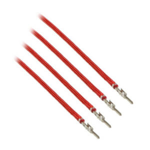 CableMod ModFlex™ Sleeved Wires Red 4x20cm