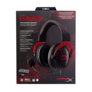 kingston hyperx cloud ii red 7.1 virtual surround gaming headset 600x601 1 HyperX Cloud II Red - 7.1 Virtual Surround Gaming Headset