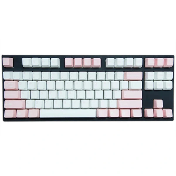 Tai-Hao Double Shot ABS White/Pink Mixed - Full 104 Keys