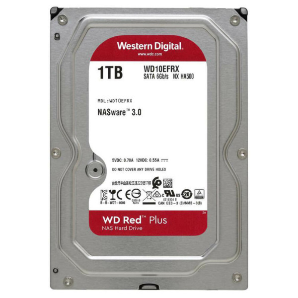 Western Digital Caviar Red Plus 1TB - 24/7 64MB cache Sata 3-NAS Hard Disk Drive