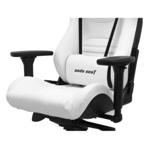 Anda Seat Infinity King Pure White – Full Pvc Leather 4d Armrest Gaming Chair H4