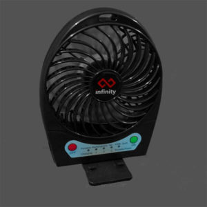 Infinity Tornado Black - Quạt Mini Kiêm Pin Dự Phòng