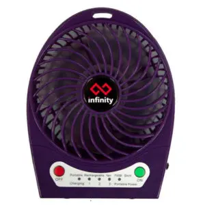 Infinity Tornado Dark Purple - Quạt Mini Kiêm Pin Dự Phòng