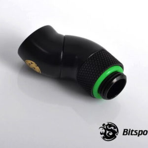 Bitspower G14 Matt Black Dual Rotary 90 Degree IG14 Extender 2 Bitspower G1,4'' Matt Black Dual Rotary 90 Degree Ig1,4'' Extender 2