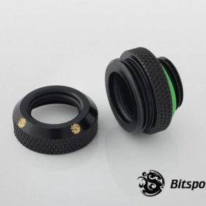 Bitspower G14 Matt Black Enhance Multi Link For OD 16MM 2 Bitspower G1,4'' Matt Black Enhance Multi Link For Od 16mm 2