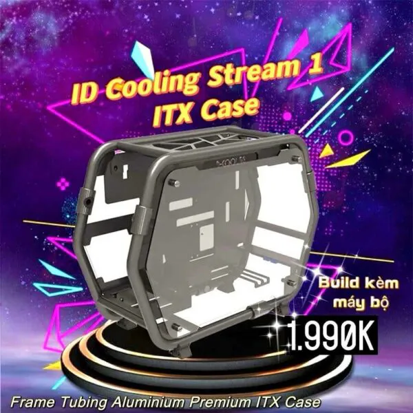 ID Cooling Stream 1 - Frame Tubing Aluminium Premium ITX Case