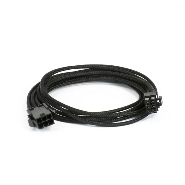 Phanteks PCI-E 6-Pin To 6-Pin Extension 500mm - Black Sleeved Cable