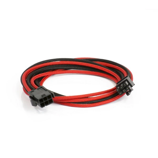 Phanteks PCI-E 6-Pin To 6-Pin Extension 500mm - Black/Red Sleeved Cable