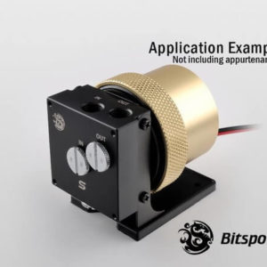 bitspower d5 mod package black pom top s mod kit v2 golden 2 Bitspower D5 MOD Package (Black POM TOP S + MOD Kit V2 Golden)