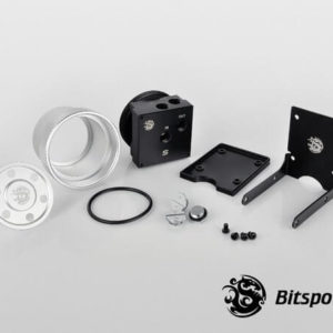 Bitspower D5 MOD Package (Black POM TOP S + MOD Kit V2 Silver)