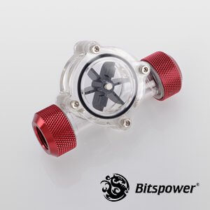 Bitspower Flow Indicator Deep Blood Red