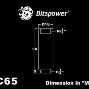 Bitspower G1/4'' Deluxe White IG1/4'' Extender-50MM