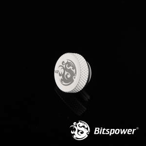 Bitspower G1/4'' Deluxe White Stop Fitting V2