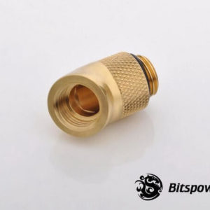 bitspower g14 golden rotary 45 degree ig14 extender Bitspower G1/4'' Golden Rotary 45-Degree IG1/4'' Extender
