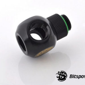 bitspower g14 matt black q plus rotary ig14 x3 extender 3 Bitspower G1/4'' Matt Black Q Plus-Rotary IG1/4''X3 Extender