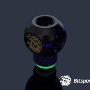 Bitspower G1/4'' Matt Black Q Plus-Rotary IG1/4''X4 Extender