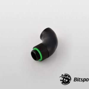 Bitspower G1/4'' Matt Black Triple Rotary 90-Degree IG1/4'' Extender