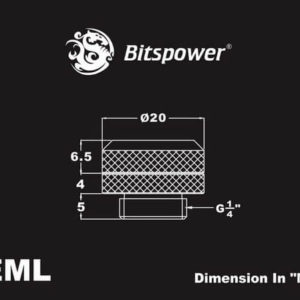 Bitspower G1/4'' Royal Blue Enhance Multi-Link For OD 12MM
