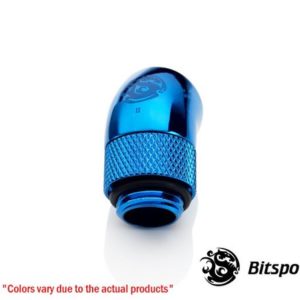 bitspower g14 royal blue rotary 45 degree ig14 extender 2 Bitspower G1/4'' Royal Blue Rotary 45-Degree IG1/4'' Extender