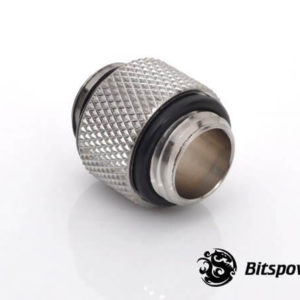 Bitspower G1/4'' Silver Shining Dual G1/4'' Fitting