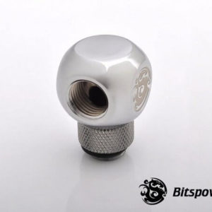 bitspower g14 silver shining q plus rotary ig14 x2 extender 3 Bitspower G1/4'' Silver Shining Q Plus-Rotary IG1/4''X2 Extender