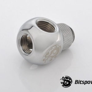 Bitspower G1/4'' Silver Shining Q Plus-Rotary IG1/4''X4 Extender