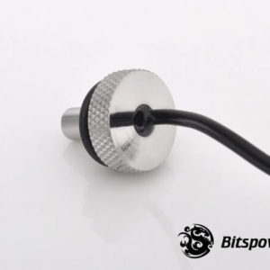 Bitspower G1/4'' Silver Shining Temperature Sensor Stop Fitting