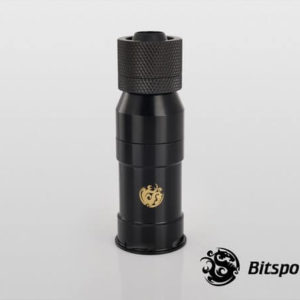Bitspower Matt Black Quick-Disconnected Female With Rotary Compression Fitting CC3 For ID 3/8'' OD 5