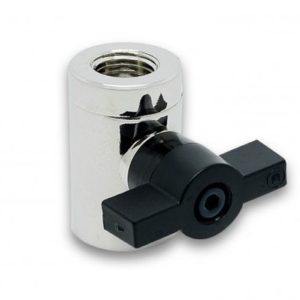 ek af ball valve 10mm g14 nickel EK-AF Ball Valve (10mm) G1/4 - Nickel