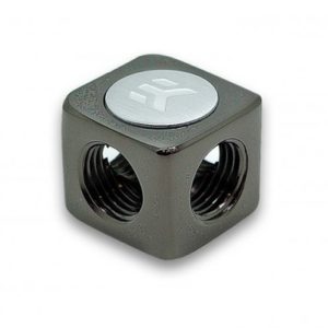 ek af x splitter 4f g14 black nickel 2 EK-AF X-Splitter 4F G1/4 -Black Nickel