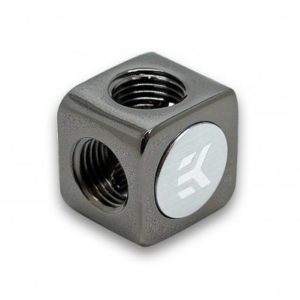 ek af x splitter 4f g14 black nickel EK-AF X-Splitter 4F G1/4 -Black Nickel