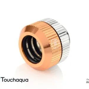 Touchaqua Dual O-Ring G1/4" Tighten Fitting For Hard Tubing OD14MM (Rose Golden)