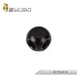 Bykski Black Three Pass Joints - B-TE3-BK