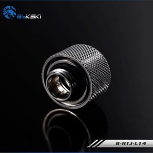 Bykski Silver Hard Tube Wheel Fast Tight Joint - B-HTJ-L14-SL