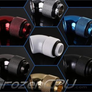 Bykski White 45 Rotary Crooked Joints - B-RD45X-WH