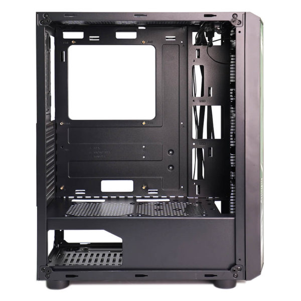 Infinity Sense Led Digital RGB Tempered Glass Case 09 Infinity Sense Led Digital RGB Tempered Glass Case - 3 Fan