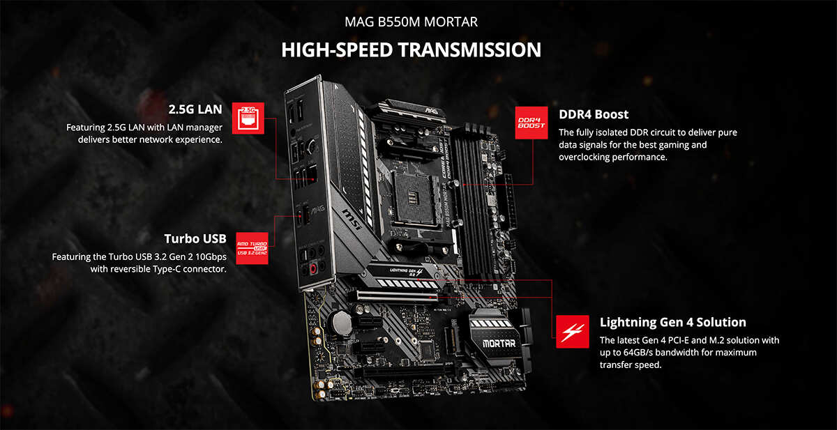 Msi B550m Mortar Post 00