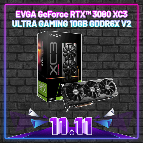 EVGA GeForce RTX™ 3080 XC3 ULTRA GAMING - 10GB GDDR6X V2