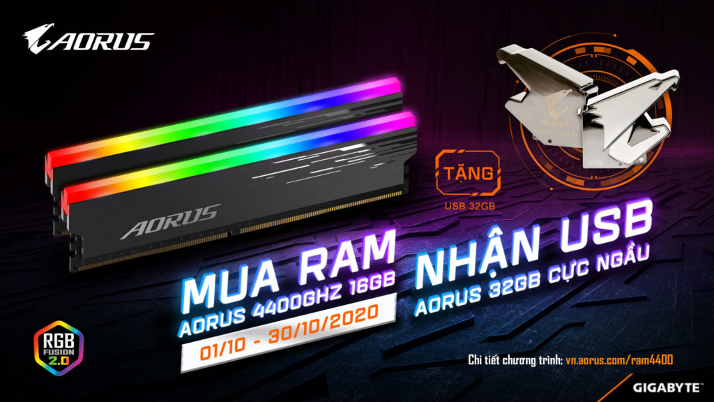Mua Ram Aorus 4400mhz 16gb, NhẬn Usb Aorus 32gb CỰc NgẦu
