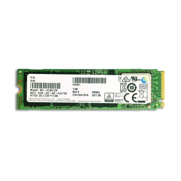 Samsung Pm981a M2 2280 Pcie Nvme Ssd ( No Box)