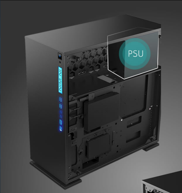 In-Win 303 White- Full Side Tempered Glass Mid-Tower Case