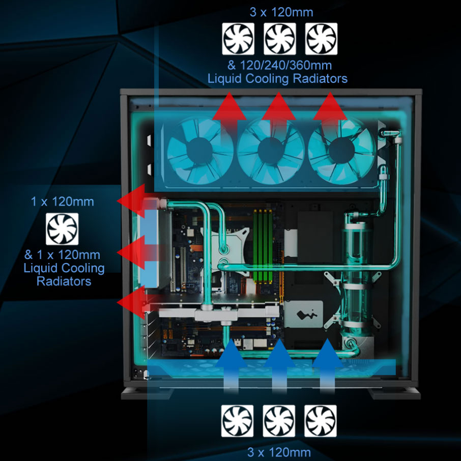 In-Win 303 White- Full Side Tempered Glass Mid-Tower Case