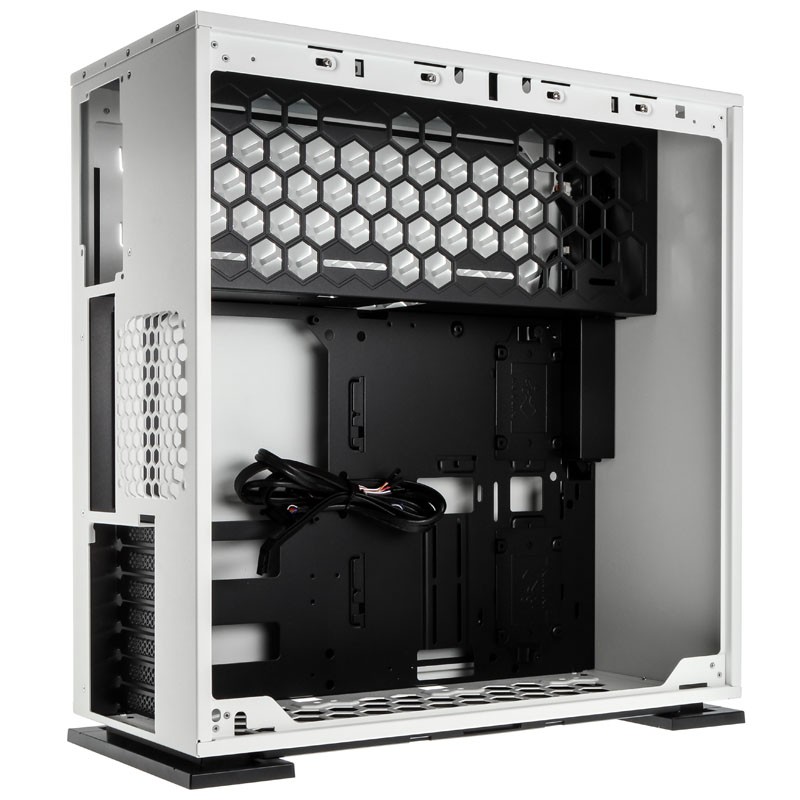 In-Win 303 White- Full Side Tempered Glass Mid-Tower Case
