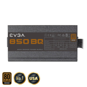 EVGA 850 BQ - 80+ BRONZE 850W - Semi Modular (TRAY)