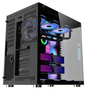 Mik Lv07 Black Mid Tower Case H4