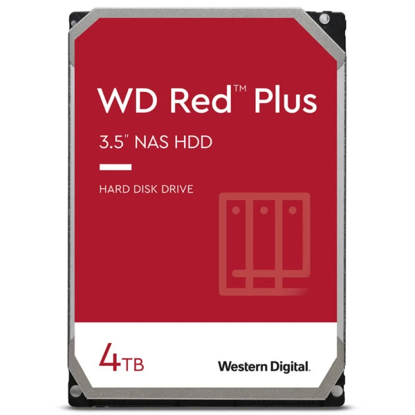 Western Digital Red Plus 4TB - 24/7 256MB cache Sata 3 - NAS Hard Disk Drive