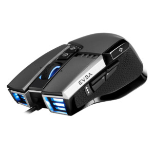 EVGA X17 Gaming Mouse - Wired - Grey - Customizable - 16,000 DPI - 5 Profiles - 10 Buttons - Ergonomic